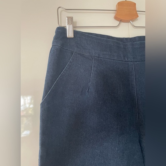 Collectif High-Waisted Side Zip Pinup Jeans, Size L (UK 14) - Picture 5 of 7